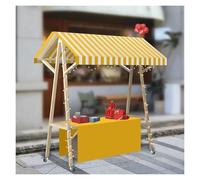 Supporto all'aperto pieghevole della concessione con la ruota rotante, carretto portatile dell'esposizione dell'alimento per le bancarelle e gli eventi del mercato