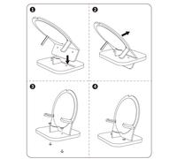 Supporto Altoparlante Acrilico Chic per Beosound A1 con Cuscinetto Riduttore Vib