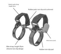 Supporto altoparlante bici design compatto con porta borraccia per JBL Flip 5