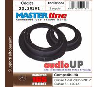 SUPPORTO ALTOPARLANTI 100/130mm MERCEDES CLASSE A 2005->2012 COPPIA POSTERIORI