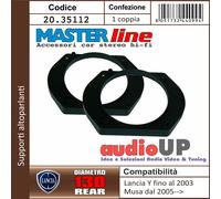SUPPORTO ALTOPARLANTI 130 mm LANCIA MUSA DAL 2005 IN POI. COPPIA SUPPORTI POSTER
