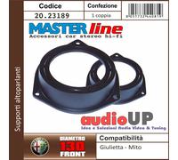 SUPPORTO ALTOPARLANTI 130 MM PER ALFA MITO POSTERIORI COPPIA ADATTATORE