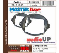 SUPPORTO ALTOPARLANTI 165mm AUDI A4 FINO AL 2000. COPPIA SUPPORTI POSTERIORI.