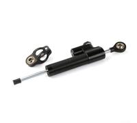 Supporto Ammortizzatore a Molla per Moto - Kit Montaggio Damper Sterzo 256mm in Acciaio per Stabilità Curva(Is black)