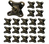 Supporto angolare a forma di farfalla, 20 connettori in lega di zinco con viti facili da staccare per rinforzare mobili e armadietti