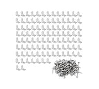 supporto angolare a L, Staffa di collegamento for il fissaggio ripiani for mobili a 90 gradi(Silver 100pcs)
