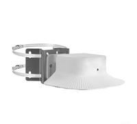 Supporto angolare in metallo per eufy per solocam S340, resistente alle intemperie, staffa in acciaio inox con ampio angolo di visione per CCTV da esterni, bianco, 19 x 15 x 11 cm (bianco)