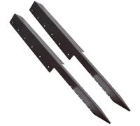 Supporto angolare tripla traversina da giardino palo fissaggio a punta...