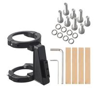 Supporto anteriore in lega di alluminio per bici pieghevole Brompton, 8 viti e 4 protezioni (nero)