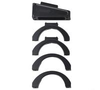 Supporto anteriore in lega di alluminio per bici pieghevoli Brompton, compatibile con tubi anteriori di diametro 50-59 mm, include 8 viti e rondelle, colore nero/argento/oro/rosso