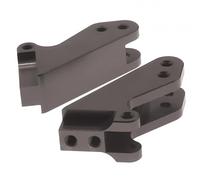 Supporto anteriore in lega lavorata a macchina da 2 pezzi for asta di supporto ammortizzatore posteriore for RC for modellini di auto hobby 1-10 Vrx for Octane for Ve-tta for Ka-roo Upgrad(Titanium)