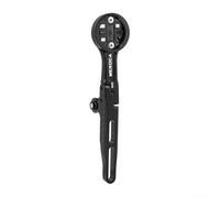 Supporto anteriore per computer da bicicletta, staffa per computer da bicicletta, supporto luce per Garmin per Bryton/Wahoo/Cateye, staffa di estensione integrata in lega di alluminio (A)