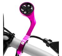 Supporto anteriore per Garmin Edge Explore, leggero supporto per computer GPS per bicicletta in lega di alluminio, torcia elettrica e action camera, compatibile con Bryton, Wahoo e CATEYE rosa