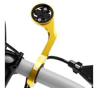 Supporto anteriore per Garmin Edge Explore, luce bicicletta GPS Computer Supporti Torcia e Action Camera Estesa Installazione, Combo compatibile con Bryton, Wahoo e CATEYE Giallo