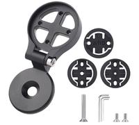 Supporto anteriore per manubrio bicicletta, estensione regolabile per computer da bicicletta, compatibile con Wahoo, Bryton e Garmin, lega di alluminio, include viti e chiavi esagonali