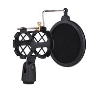 Supporto anti-vibrazioni per microfono in plastica con portamicrorgani e adattatore a vite universale condensatore sottile