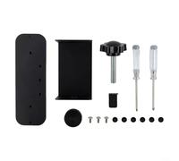 Supporto antifurto senza trapano progettato per videocitofono funziona con porte a battente verso l'interno da 0 a 5 cm di spessore, corpo in acciaio inox (nero)