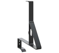 Supporto antineve, 12 pezzi, nero, in acciaio, 29,5 x 3 x 34,5 cm, resistente alle intemperie, resistente alla corrosione, per cancello da giardino, pali di recinzione, supporto di fissaggio e