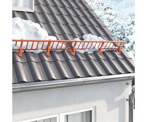 Supporto antineve rosso in acciaio 29,5 x 3 x 34,5 cm, set da 6, fissaggio resistente alle intemperie per tetto, resistente alla corrosione, durevole, ideale per esterni e protezione dalla neve