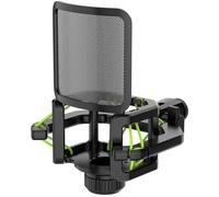 Supporto antiurto per microfono con filtro per Lewitt RAY LCT-240 Pro LCT 440 Pure LCT 441 FLEX Compatibile con steli sporgenti (d≤23 mm) come AKG serie C, ecc. (verde)