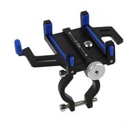 Supporto antiurto per telefono cellulare per bici montaggio rapido per smartphone da 3 5 a 7 2 pollici costruzione in alluminio affidabile (blu)