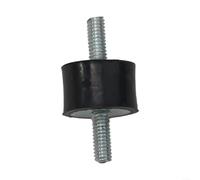 Supporto Antivibrante in Gomma per m3 M5 M6 per Motori e Compressori - Isolatore Acustico Filettato Maschio in Acciaio Zincato 8x8mm(M4x10mm（15mmx10mm）)