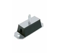 Supporto Antivibrante Rettangolare Ama 200x40 Perno M12 Made in Italy