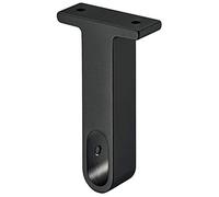 Supporto appendiabiti in alluminio OVAL Gedotec | Montaggio nero opaco | Appeso per le guide del guardaroba PRODOTTO IN GERMANIA | supporto per tubo da avvitare design - 1 pezzo