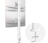 Supporto articolato per doppio monitor da scrivania, supporto verticale per due