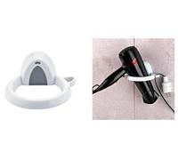 Supporto Asciugacapelli da Parete Porta Phon + Viti Tasselli gancio muro bagno