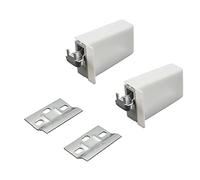 Supporto Attaccaglie per Pensili e Armadietti - Insieme della Sospensione Dell'armadio Zincatura, Realizzato in Plastica ABS e Ferro - 2 Pezzi, Bianco - per Mobili