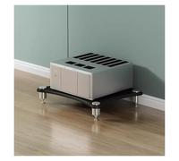 Supporto audio stereo da pavimento resistente, moderno rack AV per amplificatori e componenti, elegante armadietto HiFi e scaffali audio-video per l'intrattenimento domestico