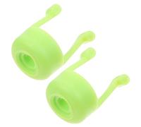 Supporto Ausiliario per Flaconi di Collirio 2 Pezzi in Silicone | Verde, Forma a Spirale, per Uso Domestico, Dosaggio Preciso, Accessorio Pratico per Bottiglie