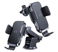 Supporto Auto 2 in 1 Forcell Ricarica Qi Ventosa e Ventola Nero