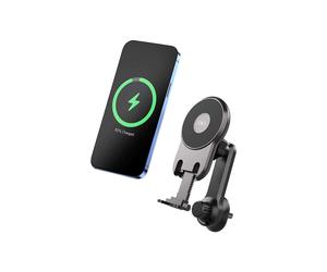 Supporto Auto - FORCE POWER - MagSafe - Nero - 100% Plastica Riciclata - Garanzia a vita