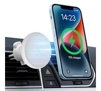 Supporto Auto Magnetico Ricarica Rapida 30W per iPhone 15/14/13/12, Ventilazione Intelligente, Compatibile con Custodie Magnetiche