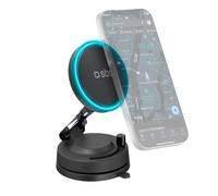 Supporto auto magnetico wireless 15W con ventosa e rotazione 360°