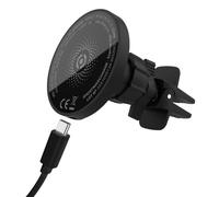 SUPPORTO AUTO NERO CELLY CON TECNOLOGIA MAGSAFE DA 15W GHOSTMAGCHARGE