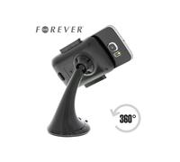 Forever Supporto parabrezza universale 360° Staffa rigida 10 cm per finestra/pannello 6-9 cm Nero