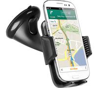 SBS Portacellulare da parabrezza o cruscotto per iPhone, Samsung, Xiaomi, Oppo fino a 6", supporto per cellulari con sgancio rapido, orientabile a 360°
