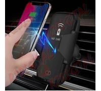 SUPPORTO AUTO SMARTPHONE con CARICATORE QI WIRELESS LINQ C-Q67 per PRESA ARIA
