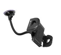 Supporto Auto Smartphone Fissaggio Ventosa Braccio Lungo 27cm Forcell Nero