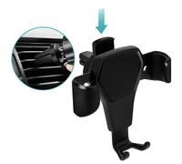 Supporto Auto Universale Fissaggio Bocchetta d'Aria sistema gravità - Nero