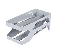 Supporto automatico for rotolamento delle uova, organizzatore for distributore di 30 uova, vassoio for organizzatore di uova a doppio strato(Light grey)