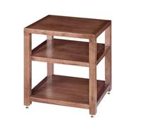 Supporto AV in legno a 3 ripiani, scaffale aperto per TV, multifunzione, per casa/ufficio/teatro, elegante centro di intrattenimento (63 cm)