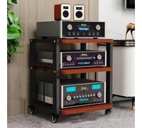 Supporto AV regolabile a 3 livelli con armadietto per soggiorno, sala giochi, studio musicale, design moderno per una migliore organizzazione