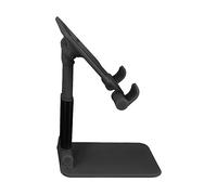 Supporto da Tavolo Universale Asta 20 cm / Angolo Regolabile 0 a 140 - Nero