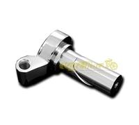 Supporto bar-end cromato per fissaggio specchio cafe racer custom scrambler