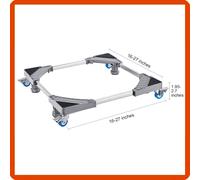 Supporto base carrello per lavatrice e asciugatrice regolabile con ruote LDH07
