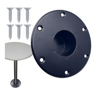 Supporto Base Da Tavolo Per Camper - Set Hardware Con Finitura Argento, Base Piedistallo Facile Da Smontare, Parte Di Connessione Alla Superficie Stabile | Riunione Di Famiglia Del Ringraziamento, Via
